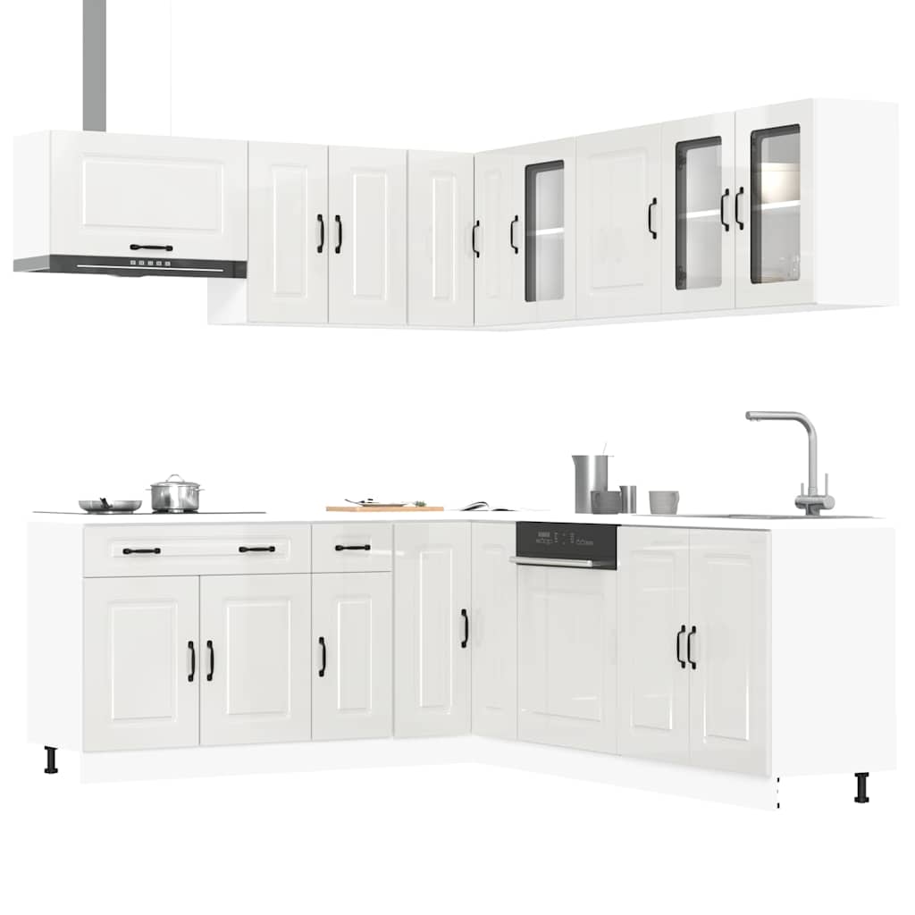 11 Piece Kitchen Cabinet Set Kalmar Engineered Wood