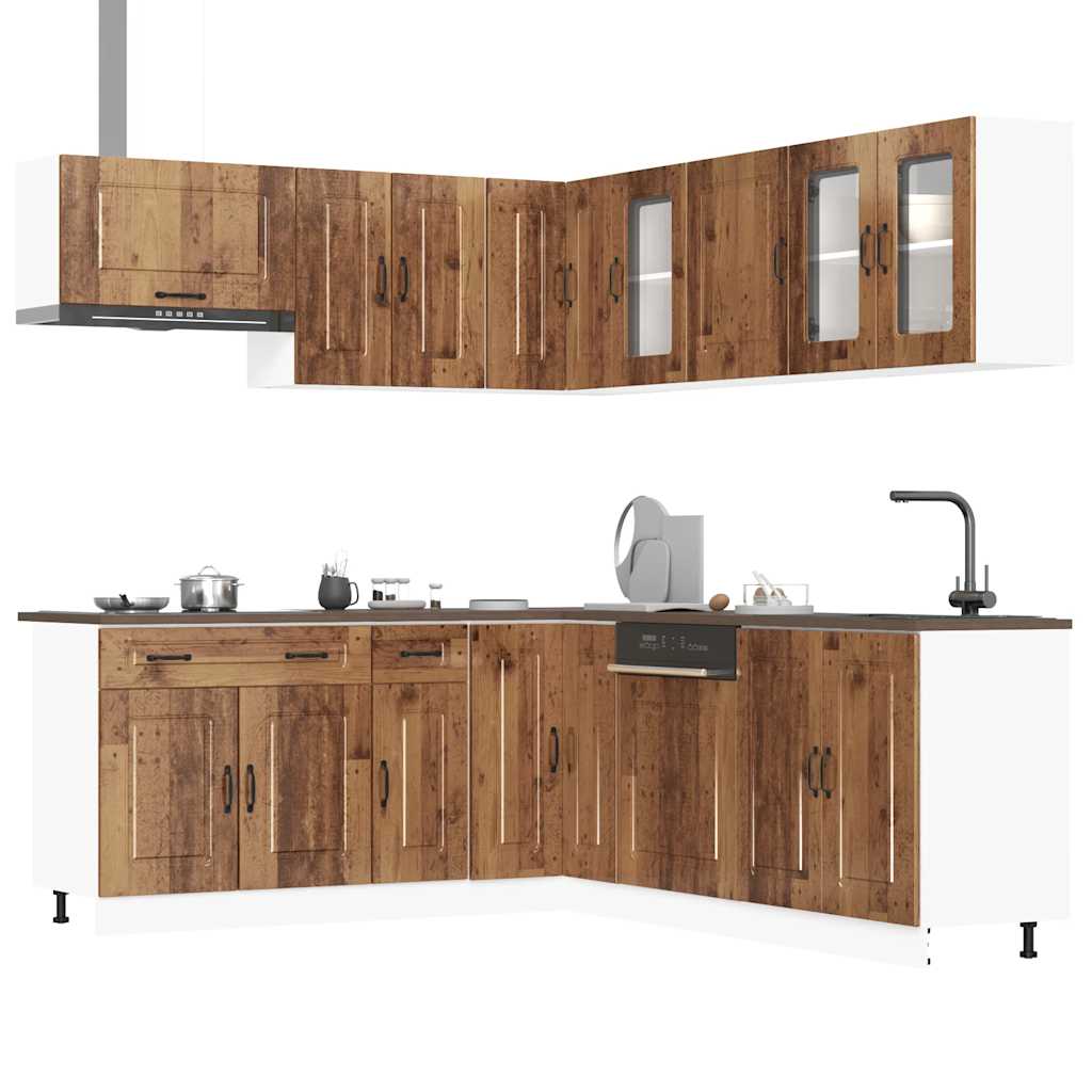 11 Piece Kitchen Cabinet Set Kalmar Engineered Wood