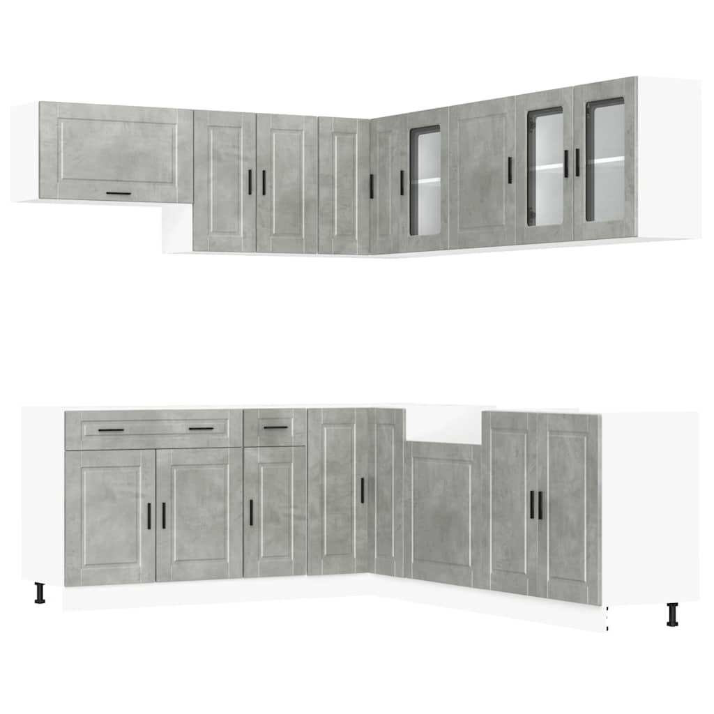 11 Piece Kitchen Cabinet Set Porto Engineered Wood