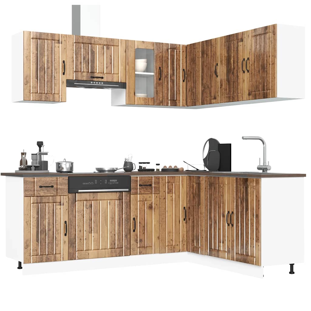 11 Piece Kitchen Cabinet Set Kalmar Engineered Wood