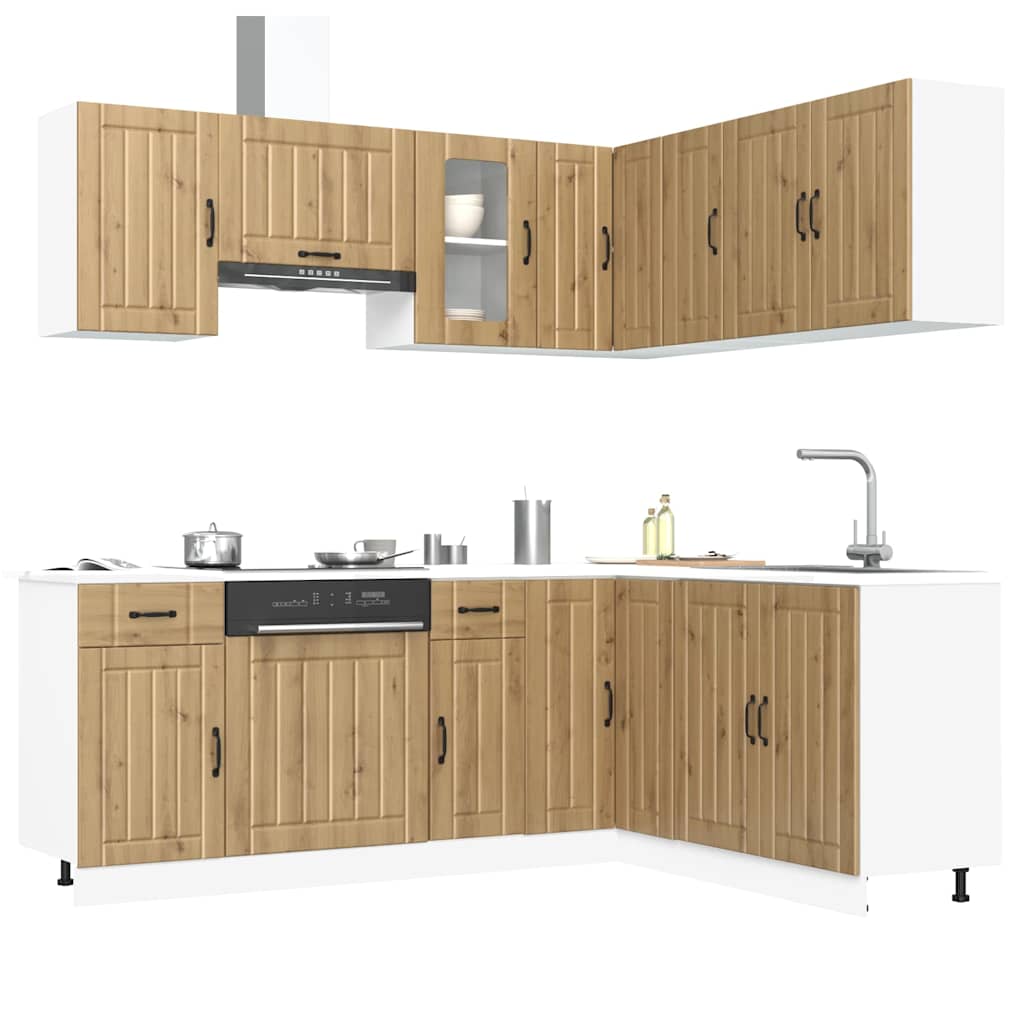 11 Piece Kitchen Cabinet Set Kalmar Engineered Wood