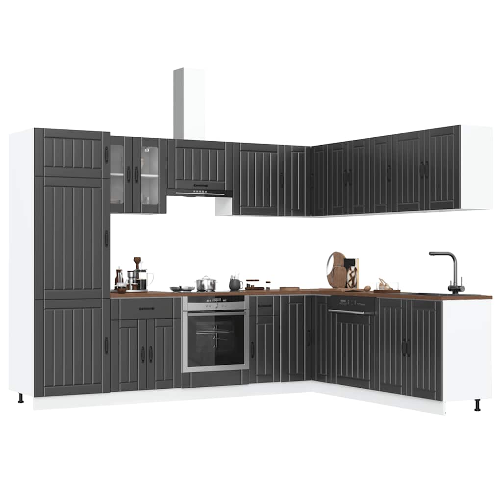 14 Piece Kitchen Cabinet Set Lucca Engineered Wood