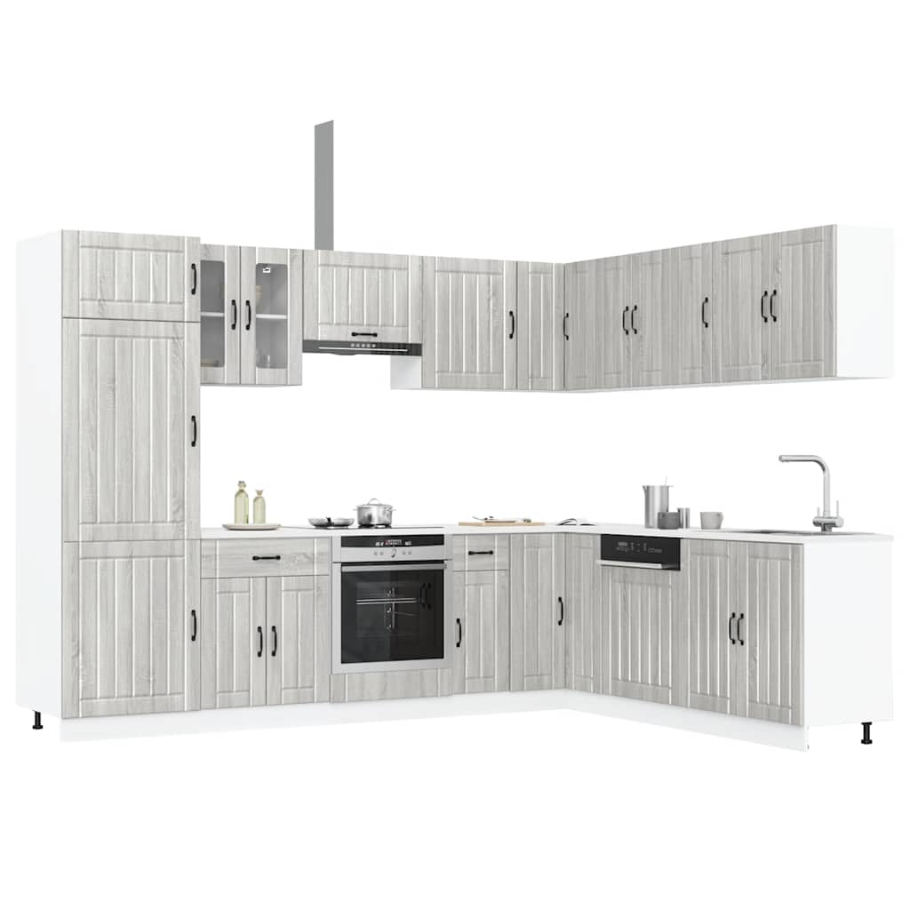 14 Piece Kitchen Cabinet Set Lucca Engineered Wood