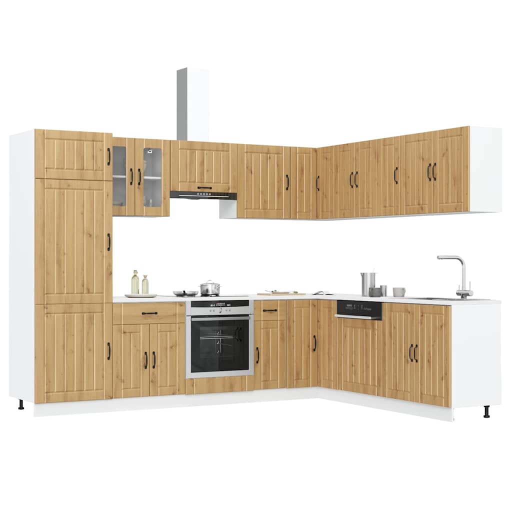 14 Piece Kitchen Cabinet Set Lucca Engineered Wood