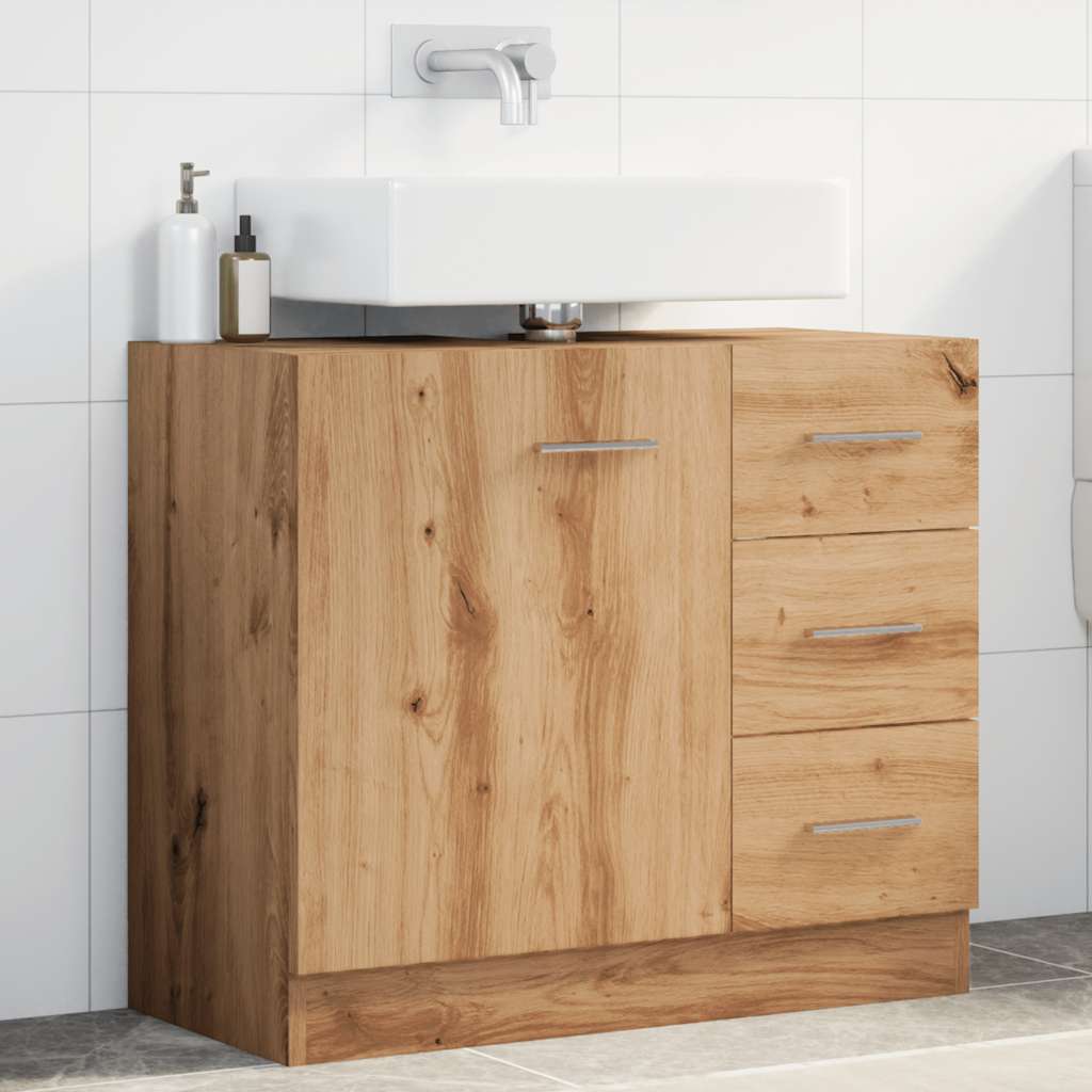 Sink Cabinet 63X30X54 Cm Engineered Wood