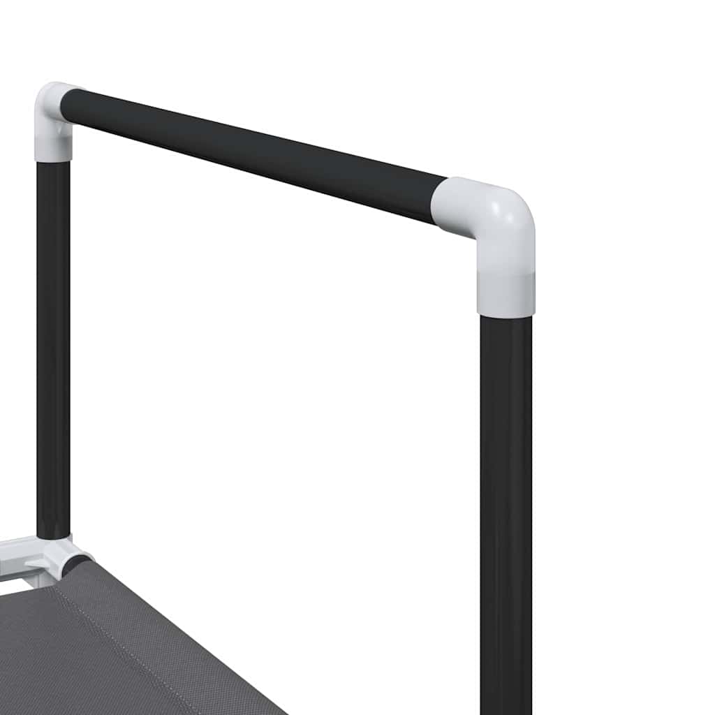 Shoe Rack 10-Tier Black 33X33X174 Cm Non-Woven Fabric