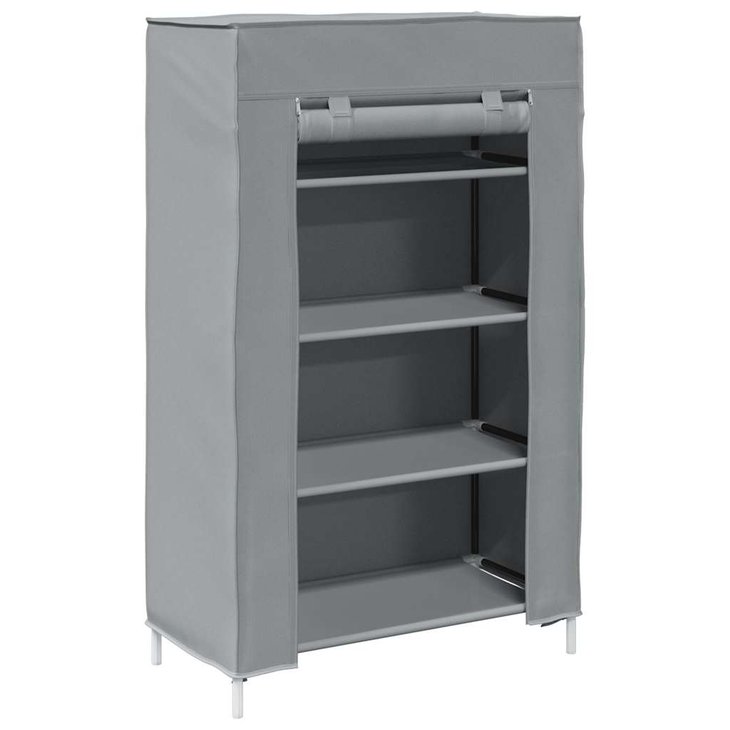 Shoe Cabinet Grey 60.5X30X97 Cm Non-Woven Fabric
