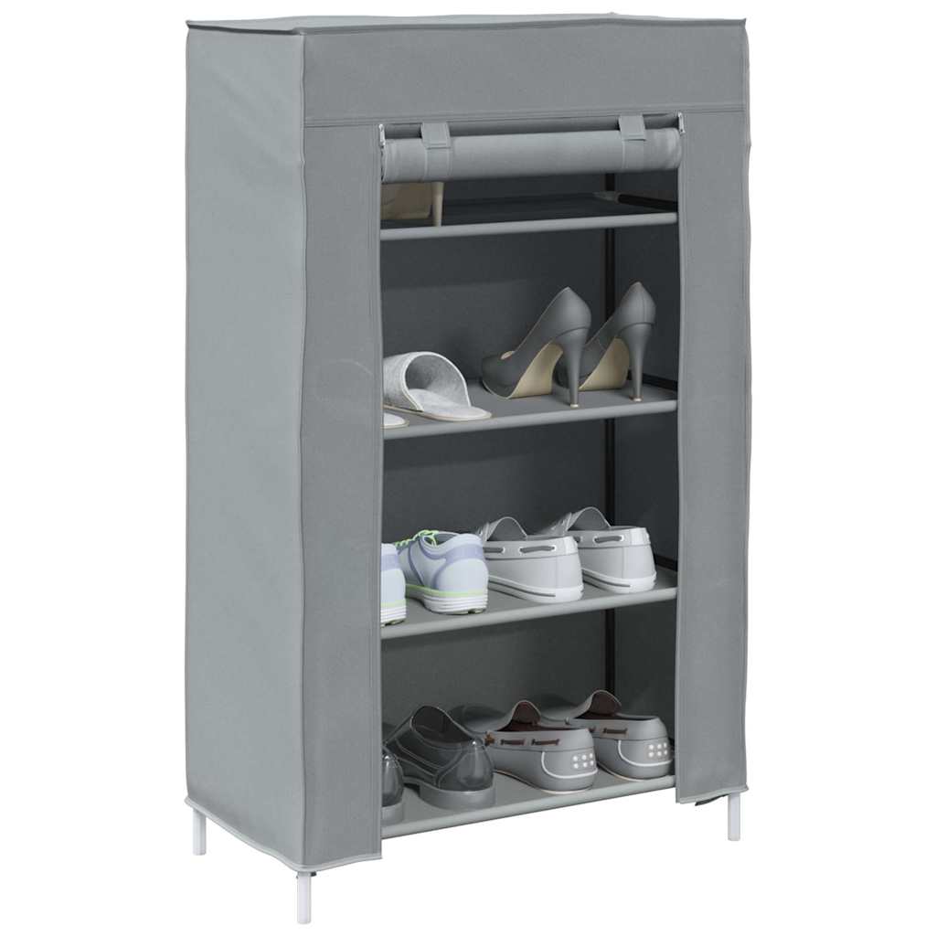 Shoe Cabinet Grey 60.5X30X97 Cm Non-Woven Fabric