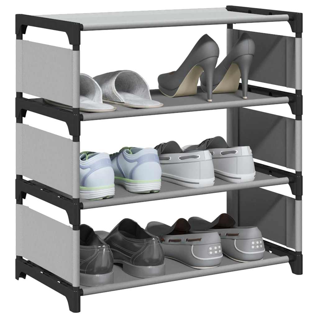 Shoe Rack 10-Tier Grey 54X28X Non-Woven Fabric