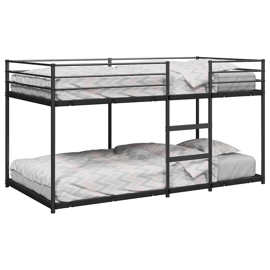Bunk Bed Without Mattress Black Steel