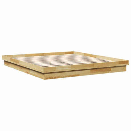Bed Frame Without Mattress Super King Solid Wood Oak