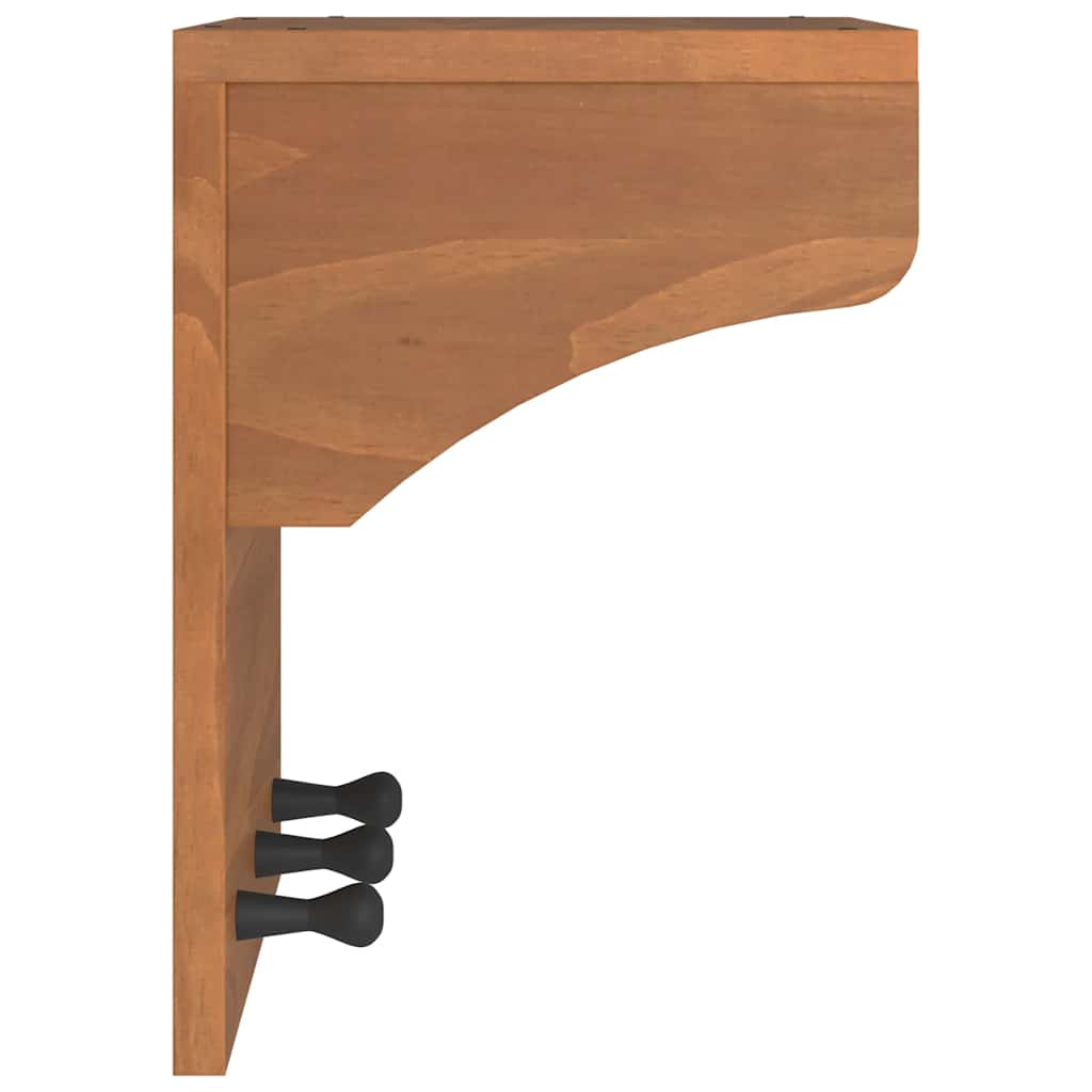 Wall-Mounted Coat Rack Sandnes 43X30X42 Cm Solid Wood Pine