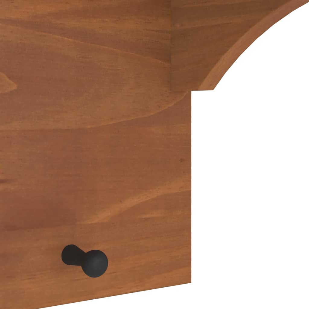 Wall-Mounted Coat Rack Sandnes 43X30X42 Cm Solid Wood Pine