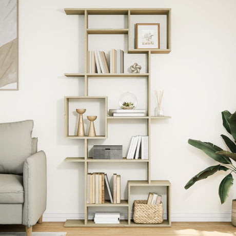 Room Divider Bookcase 92X29X Engineered Wood
