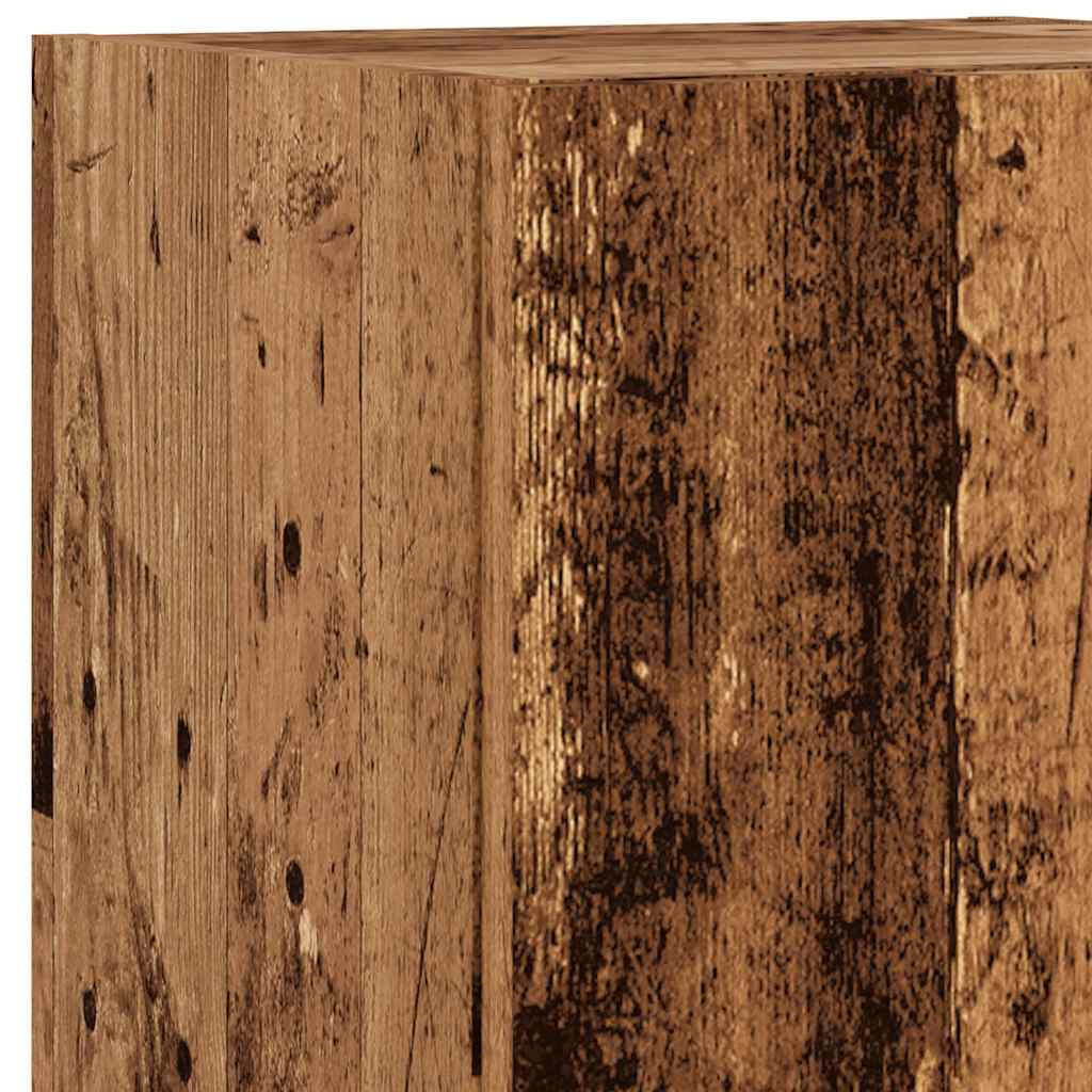 Tv Cabinets With Led Lights 2 Pcs 30.5X30X Old Wood