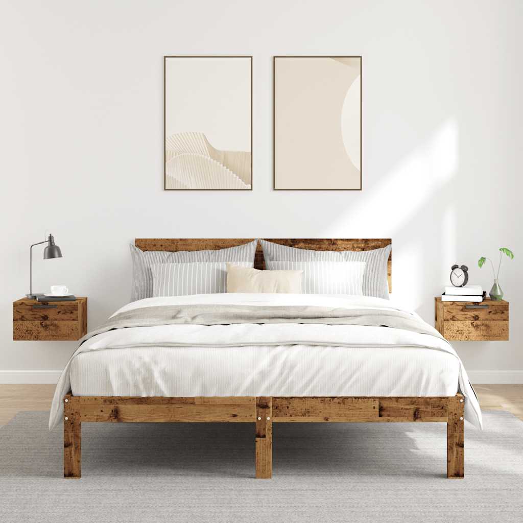 Wall-Mounted Bedside Cabinets 2 Pcs 34X30X20 Cm