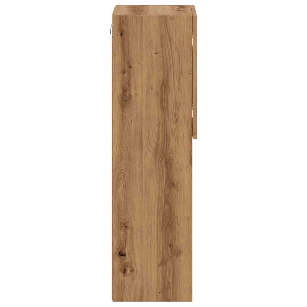 Tv Cabinet With Led Lights Artisian Oak 30.5X30X Artisan Oak