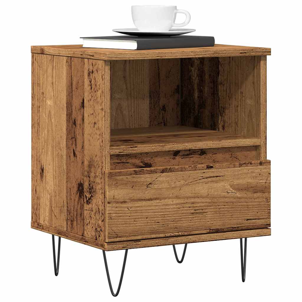 Bedside Cabinet 40X35X50 Cm Engineered Wood