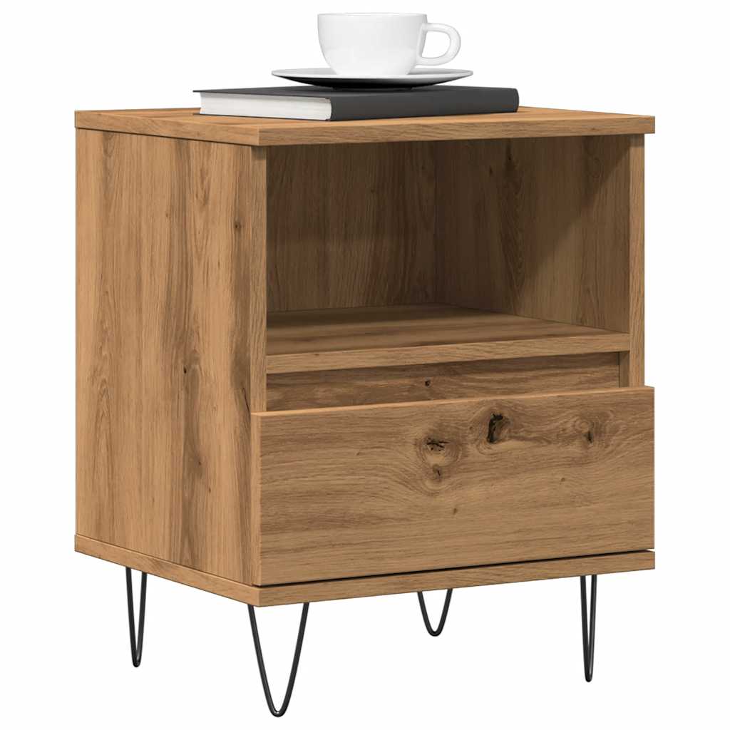 Bedside Cabinet 40X35X50 Cm Engineered Wood