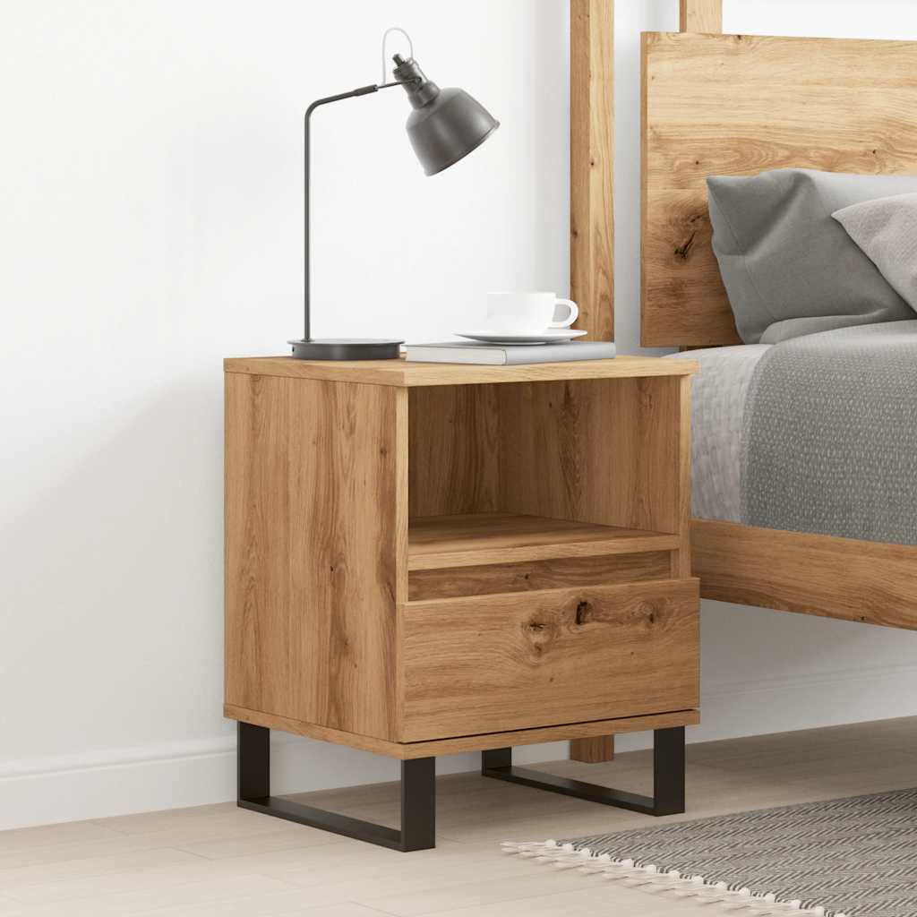 Bedside Cabinet 40X35X50 Cm Engineered Wood