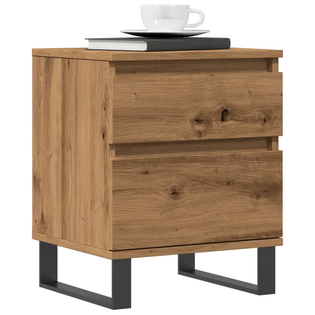 Bedside Cabinets 2 Pcs 40X35X50 Cm Engineered Wood