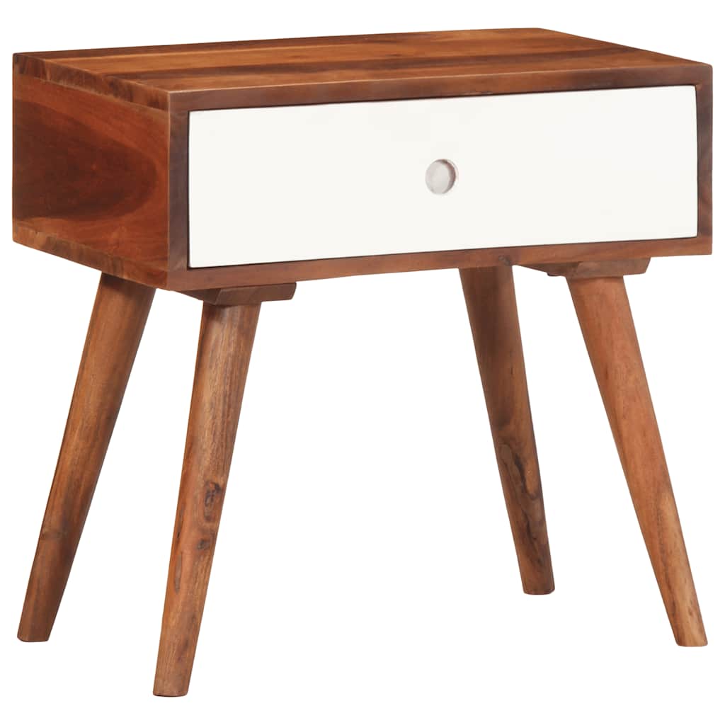 Side Table 45X30X45 Cm Solid Wood Acacia