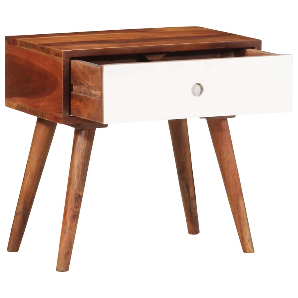 Side Table 45X30X45 Cm Solid Wood Acacia
