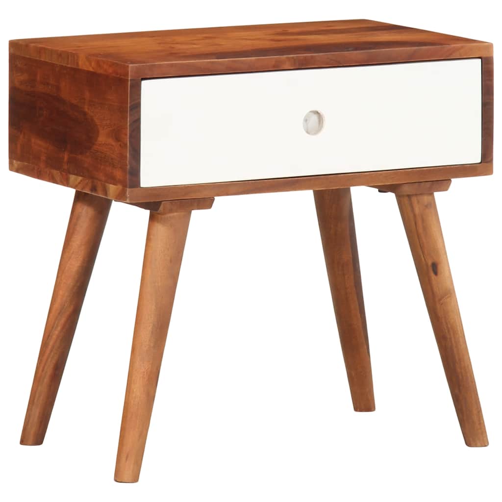 Side Table 45X30X45 Cm Solid Wood Acacia