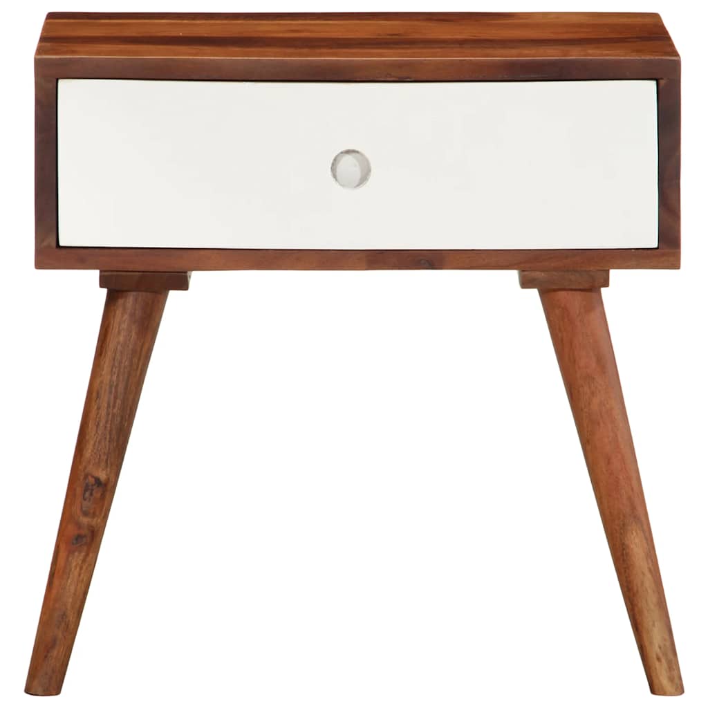 Side Table 45X30X45 Cm Solid Wood Acacia