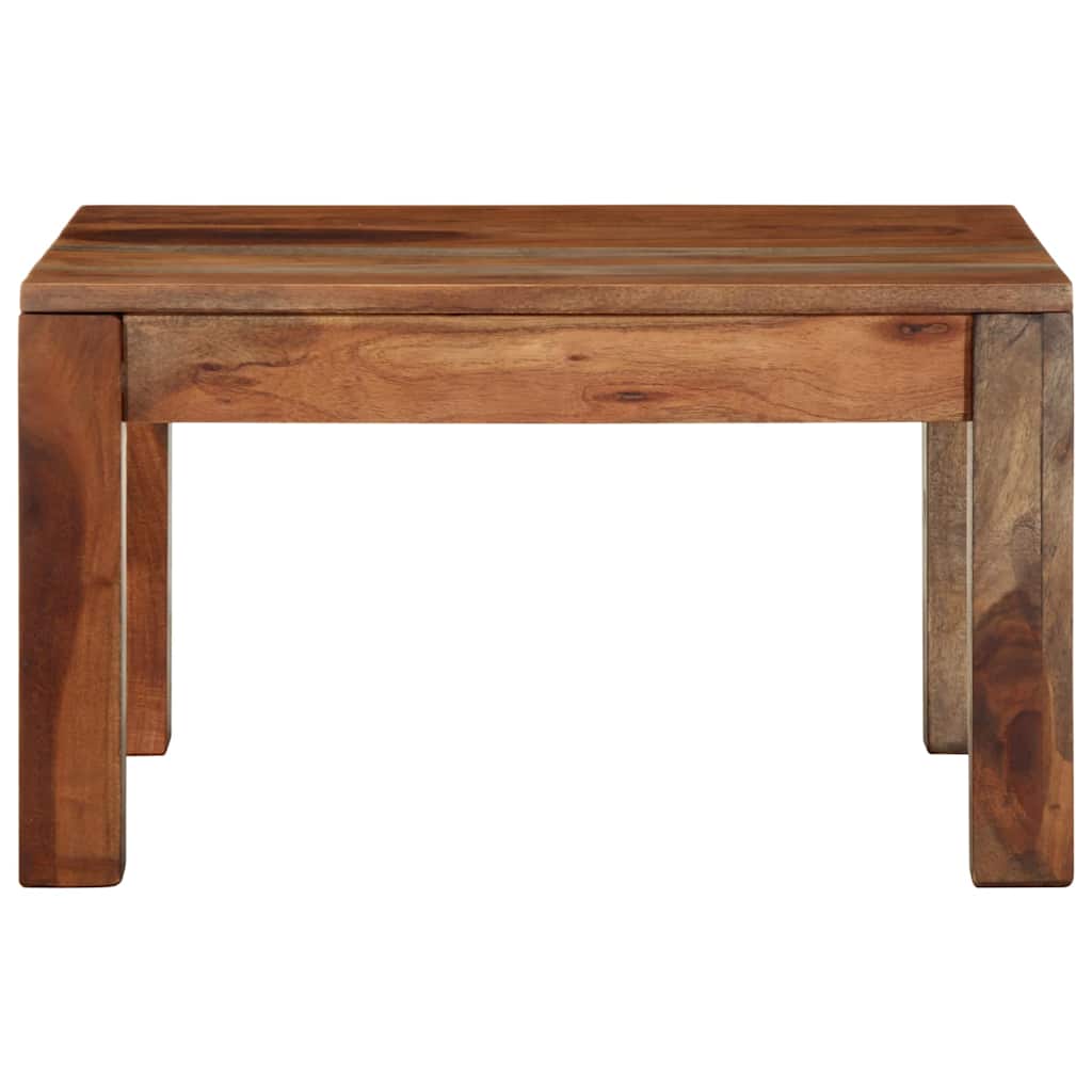Coffee Table 60X60X35 Cm Solid Wood Acacia