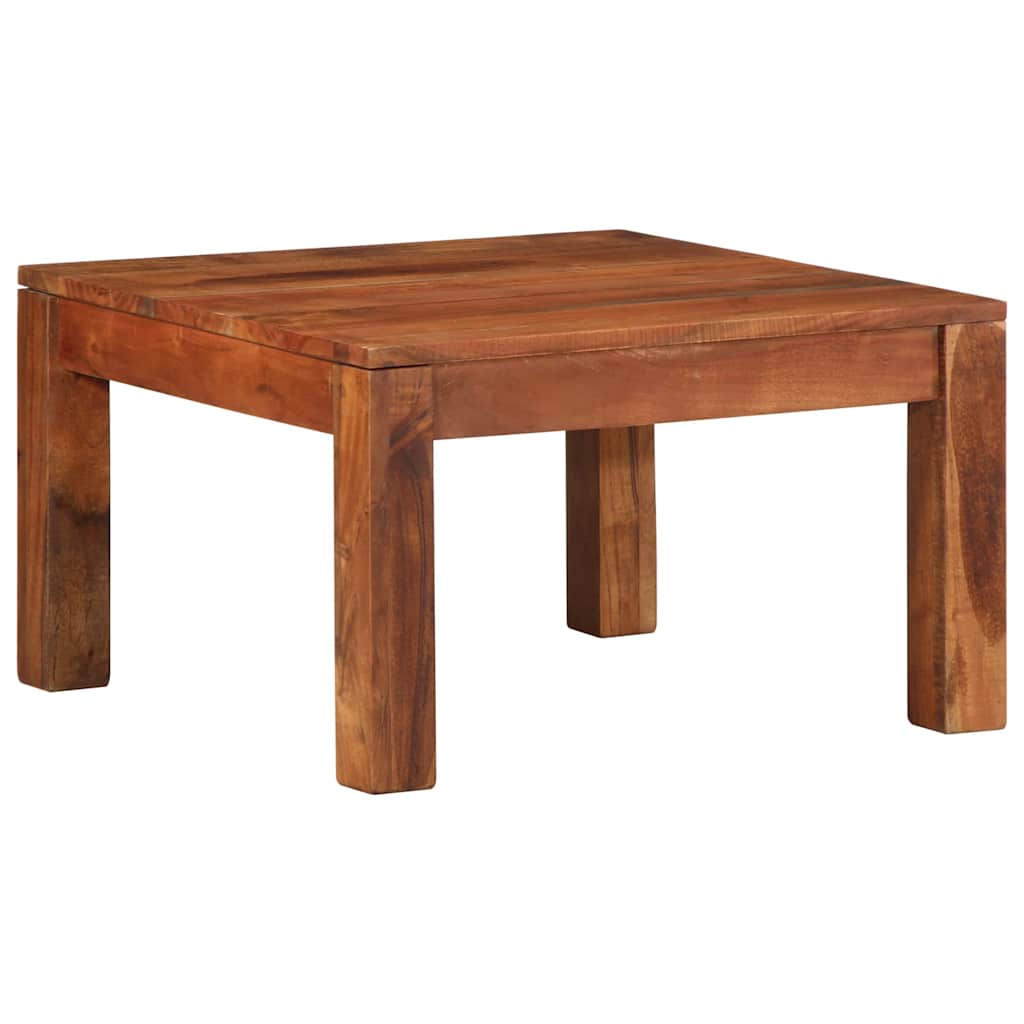 Coffee Table 60X60X35 Cm Solid Wood Acacia
