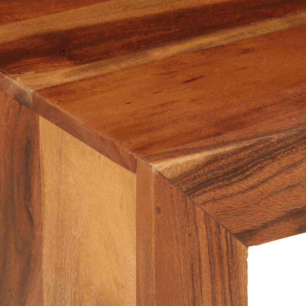 Side Table 37X29X40 Cm Solid Wood Acacia