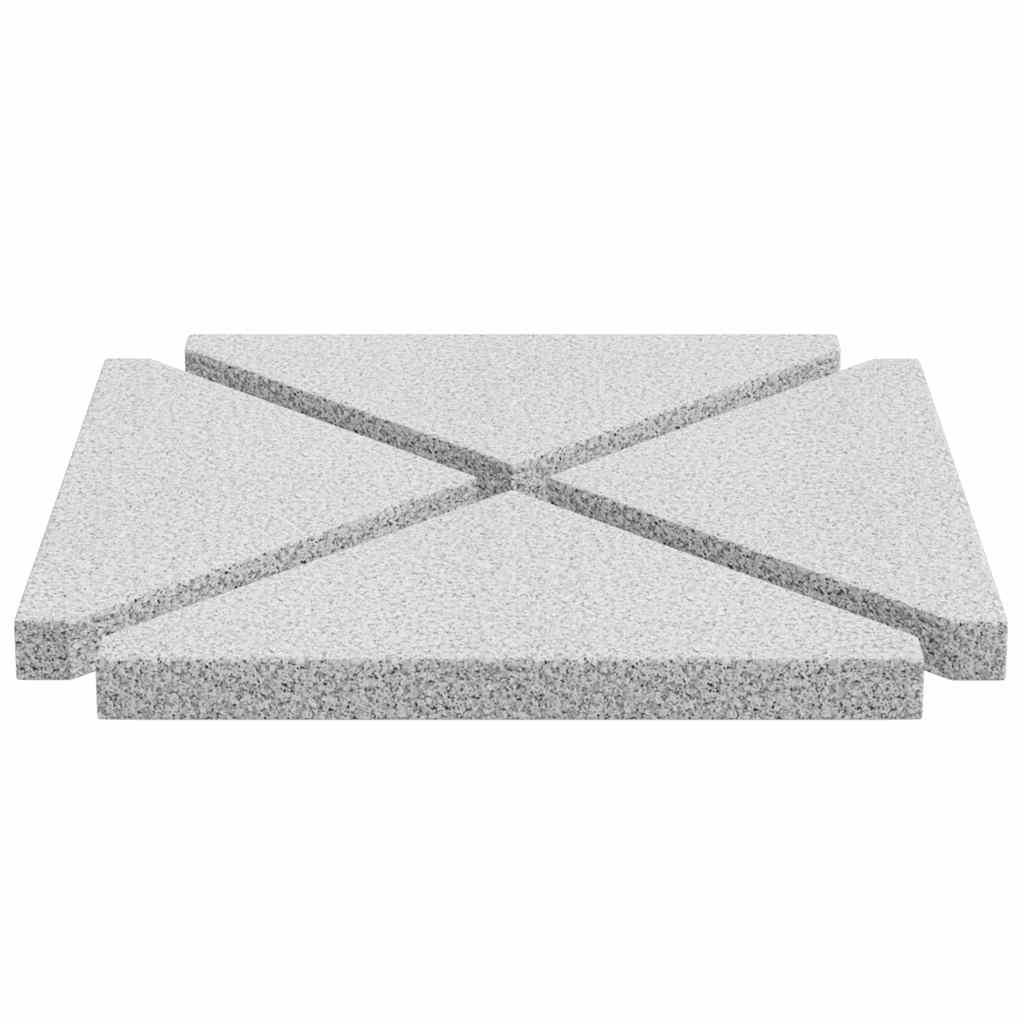 Umbrella Weight Plates 4 Pcs Granite Triangular 14 Kg
