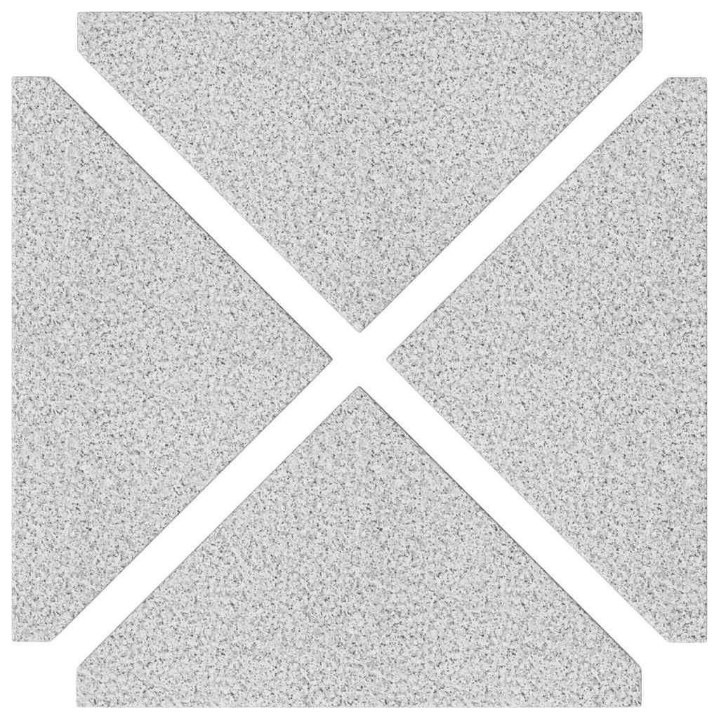 Umbrella Weight Plates 4 Pcs Granite Triangular 14 Kg