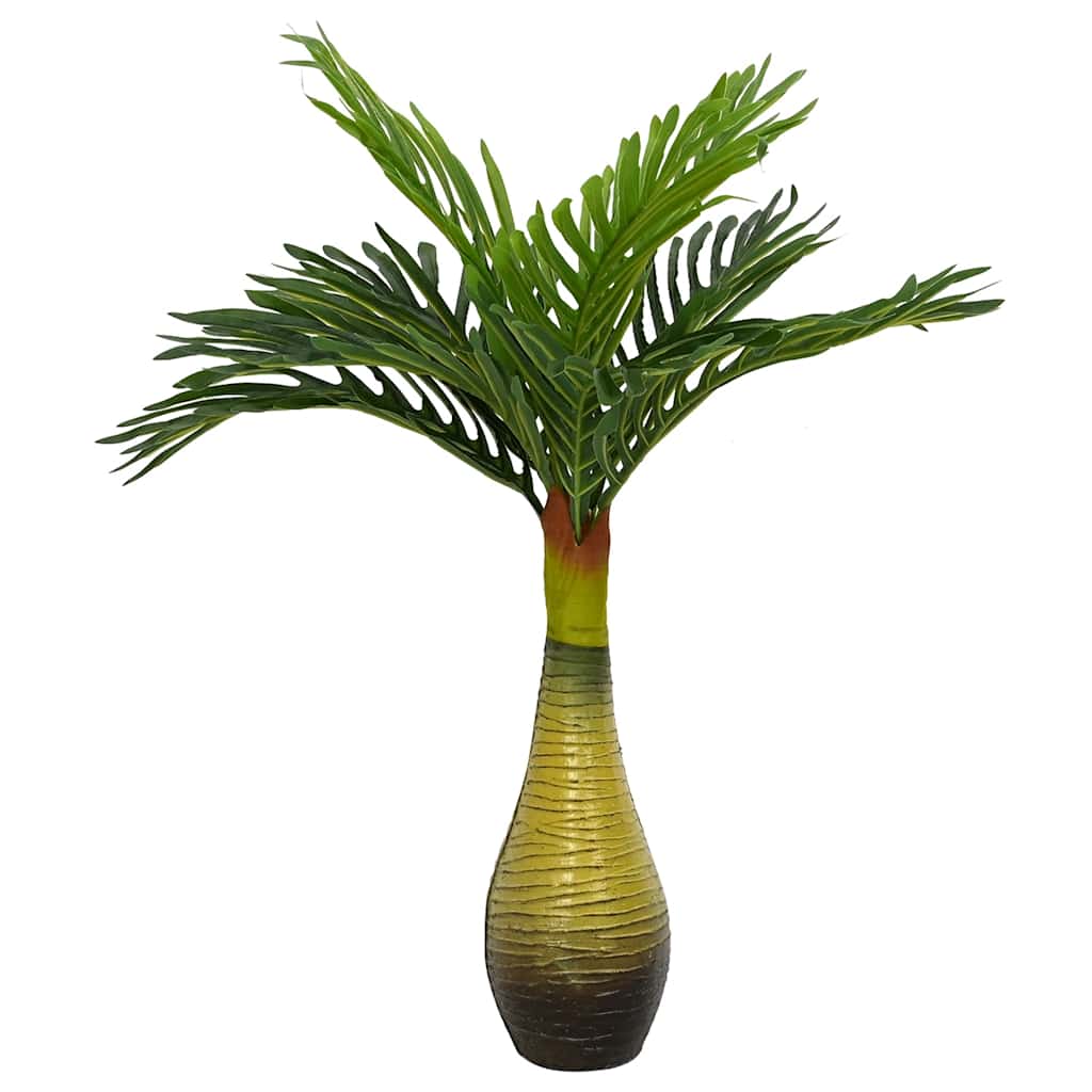 Artificial Palm Plant 9 Leaves Green