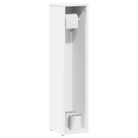 Bathroom Cabinet With Roll Holder 20.5X20X90 Cm