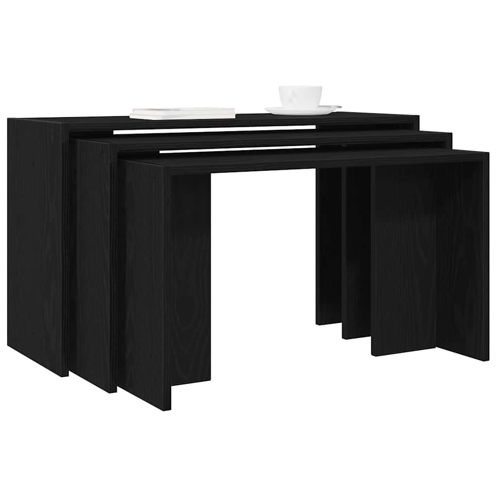 Nesting Tables 3 Pcs Engineered Wood