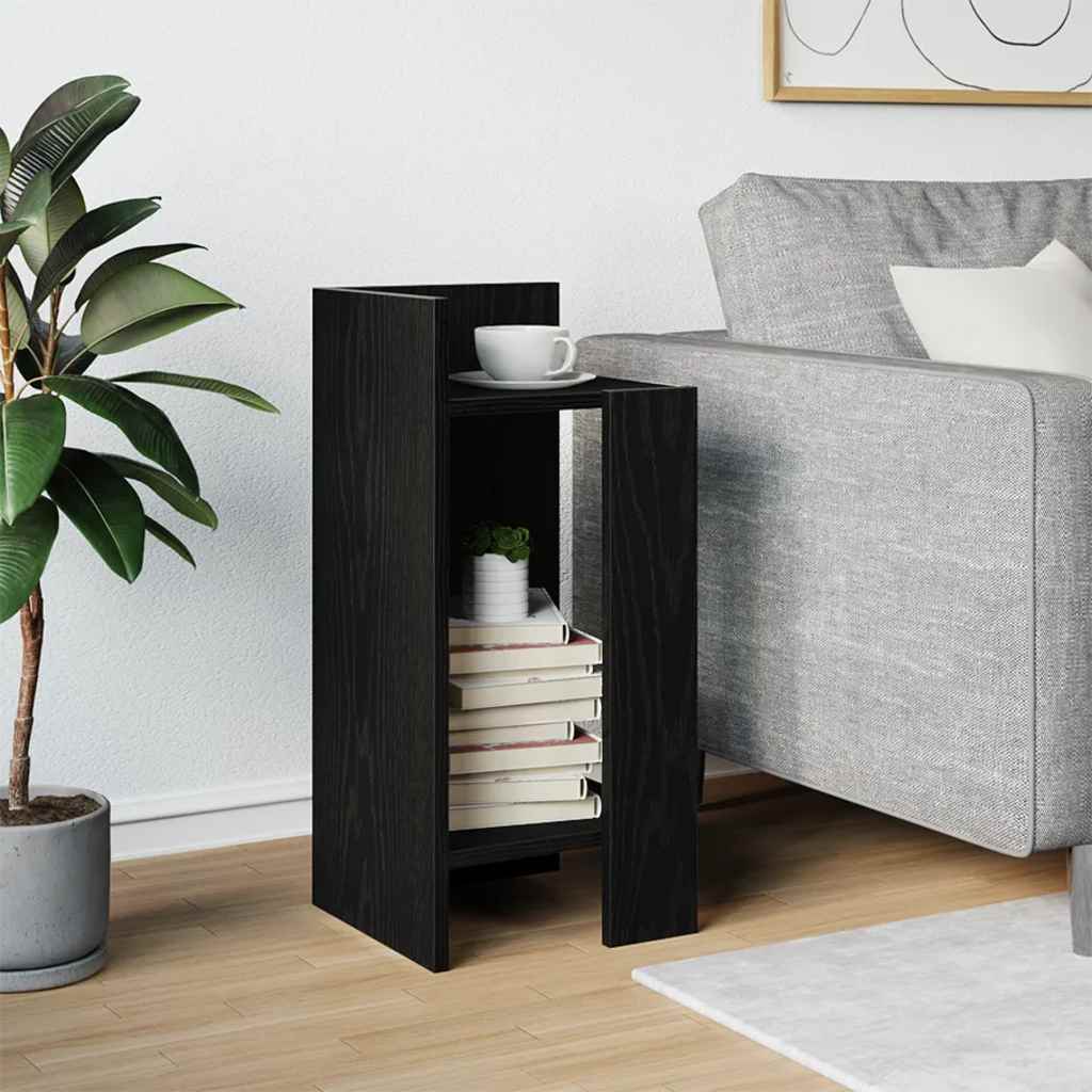 Side Table With Shelf 25.5X27X60 Cm