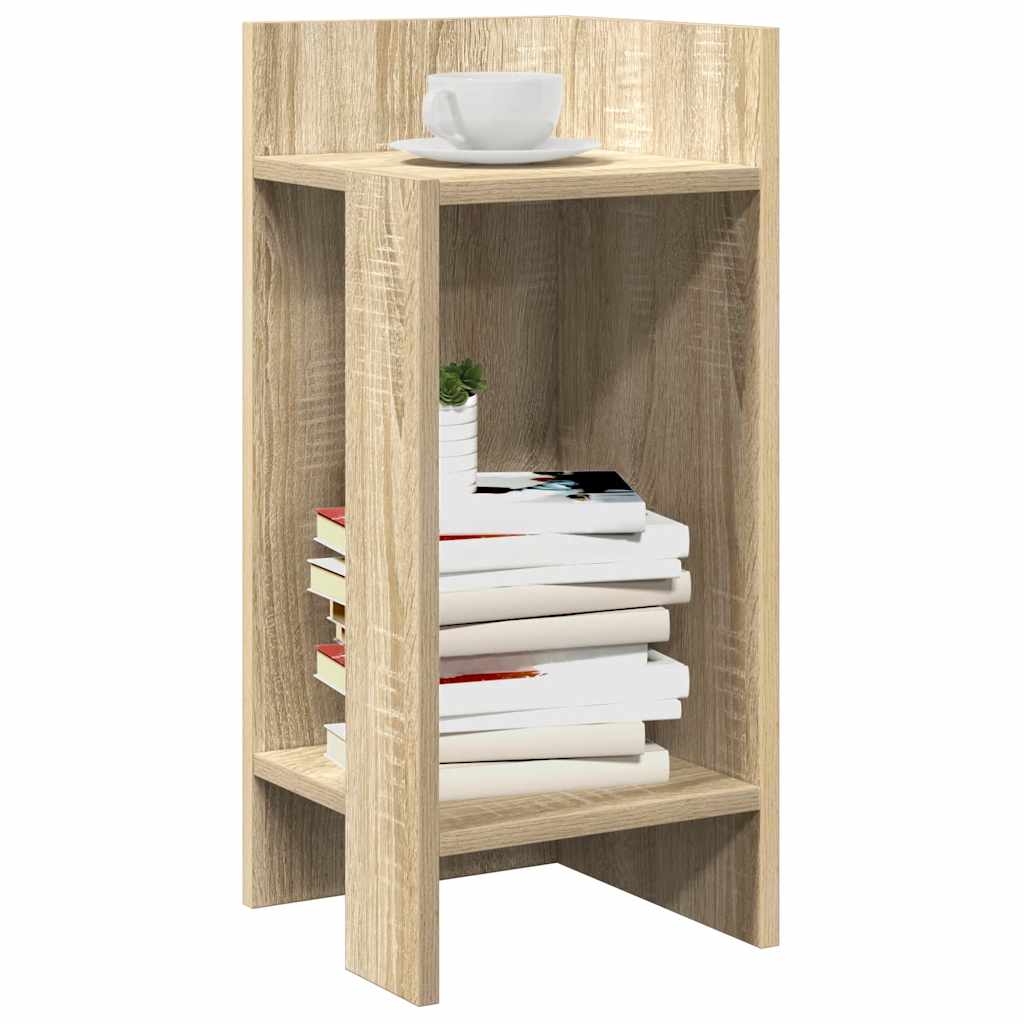 Side Table With Shelf 25.5X27X60 Cm