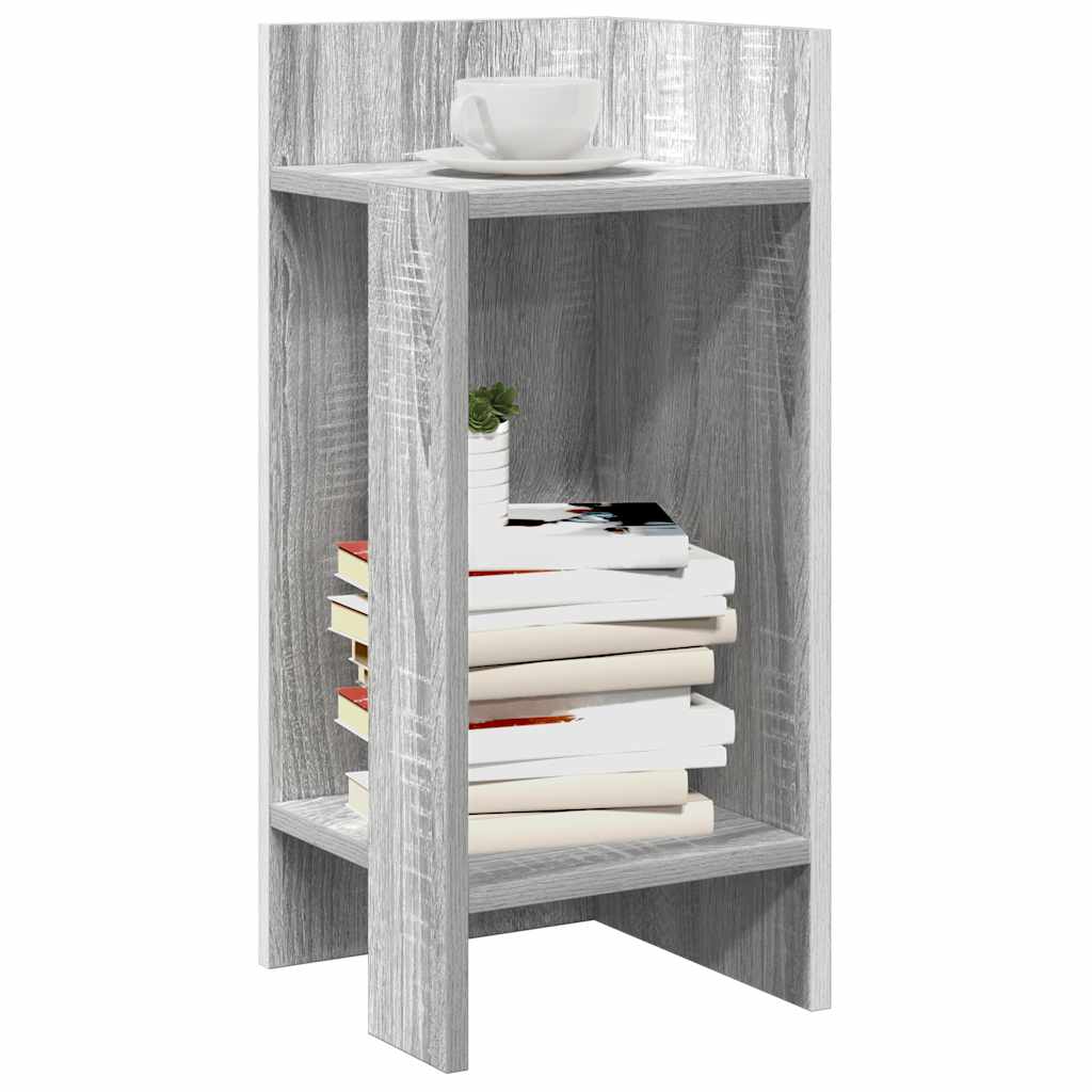 Side Table With Shelf 25.5X27X60 Cm