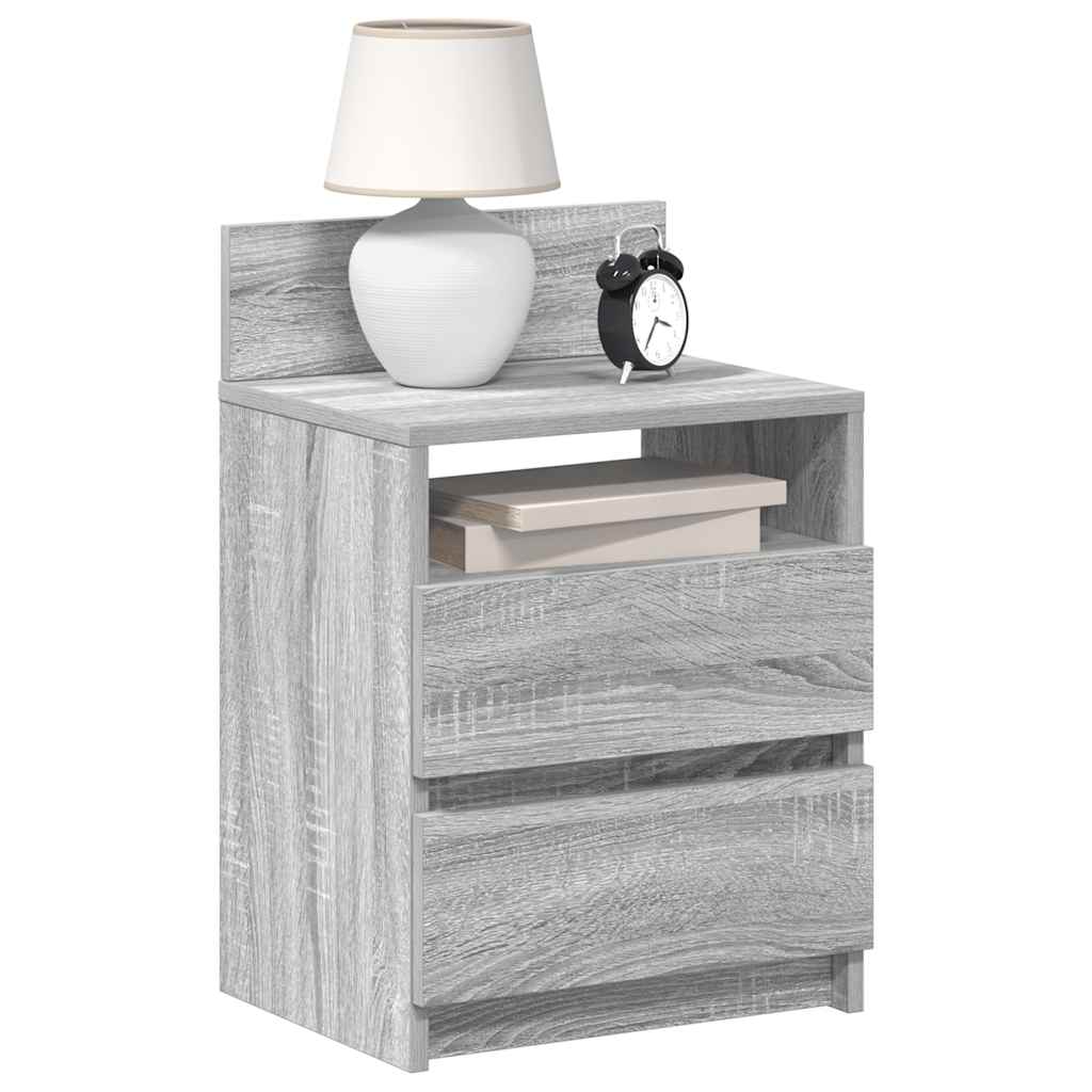 Bedside Cabinets 2 Pcs With 2 Drawers 40X33X60 Cm