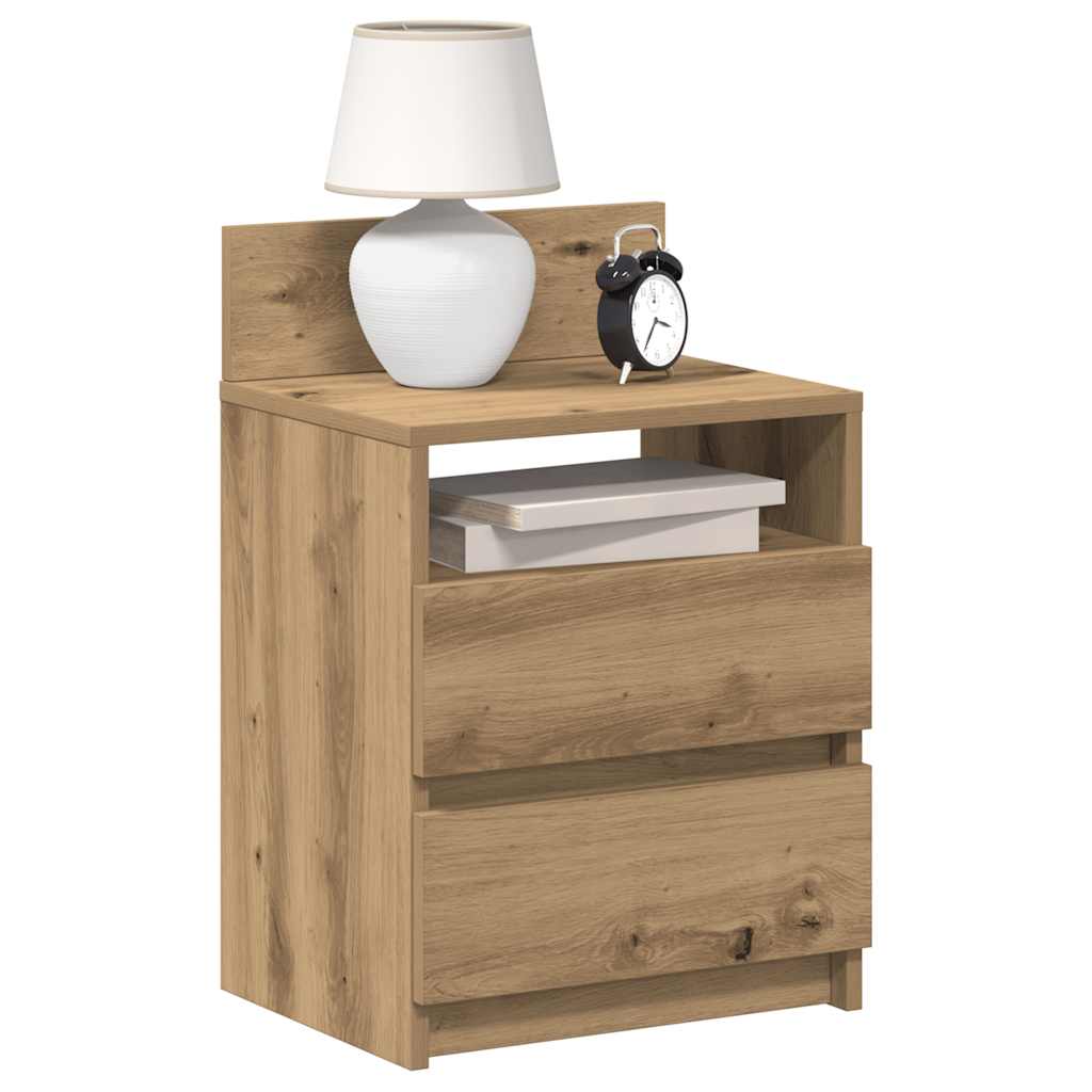 Bedside Cabinets 2 Pcs With 2 Drawers 40X33X60 Cm
