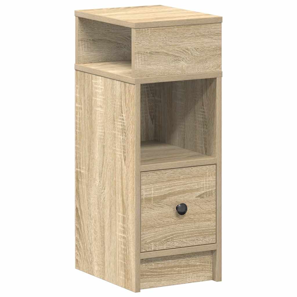 Bedside Cabinet With Drawer 25X31X66 Cm