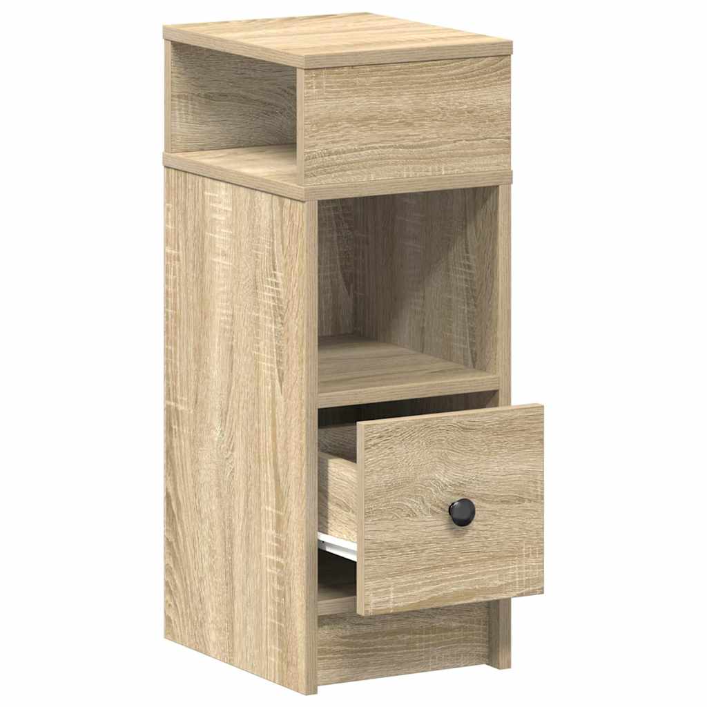 Bedside Cabinet With Drawer 25X31X66 Cm