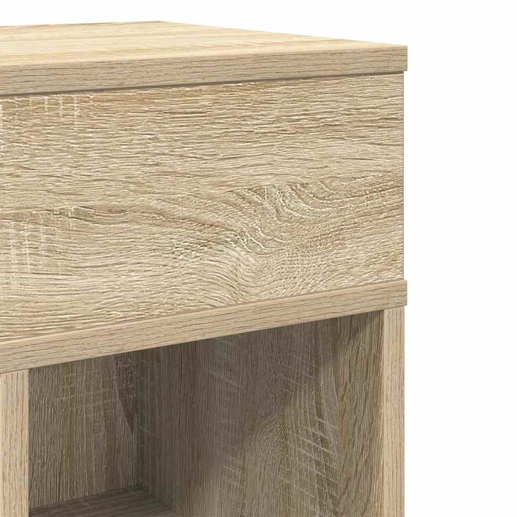 Bedside Cabinet With Drawer 25X31X66 Cm