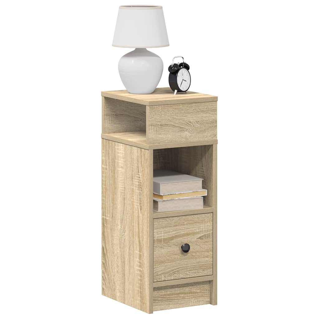 Bedside Cabinet With Drawer 25X31X66 Cm