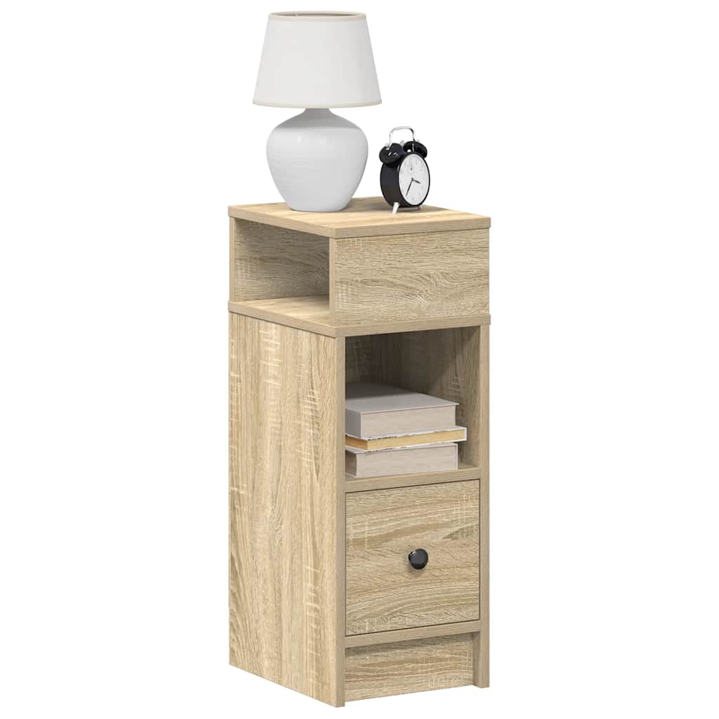 Bedside Cabinet With Drawer 25X31X66 Cm