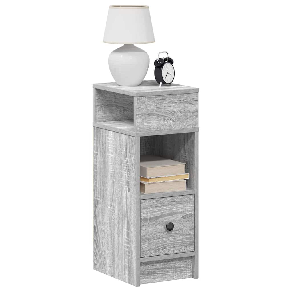 Bedside Cabinet With Drawer 25X31X66 Cm
