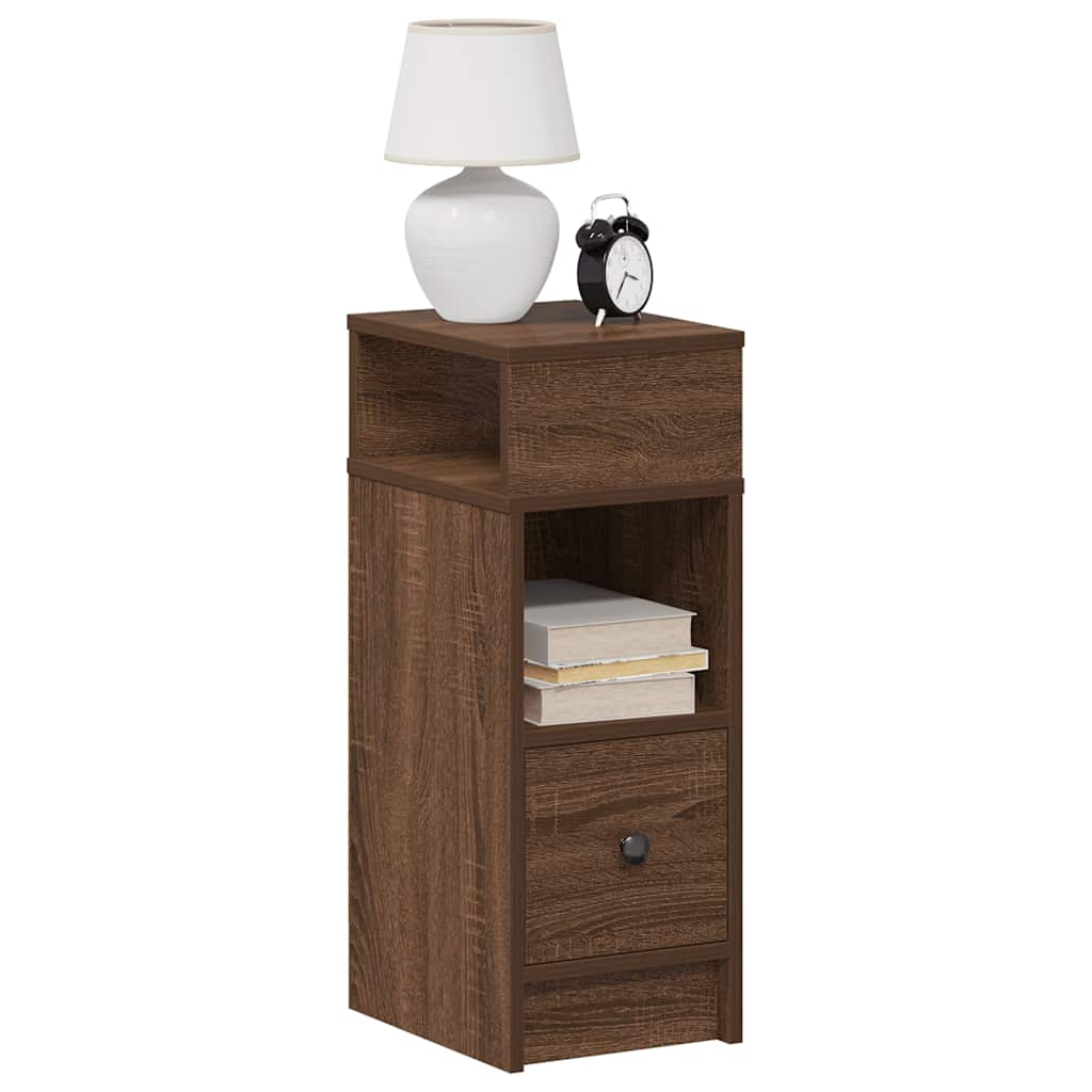 Bedside Cabinet With Drawer 25X31X66 Cm