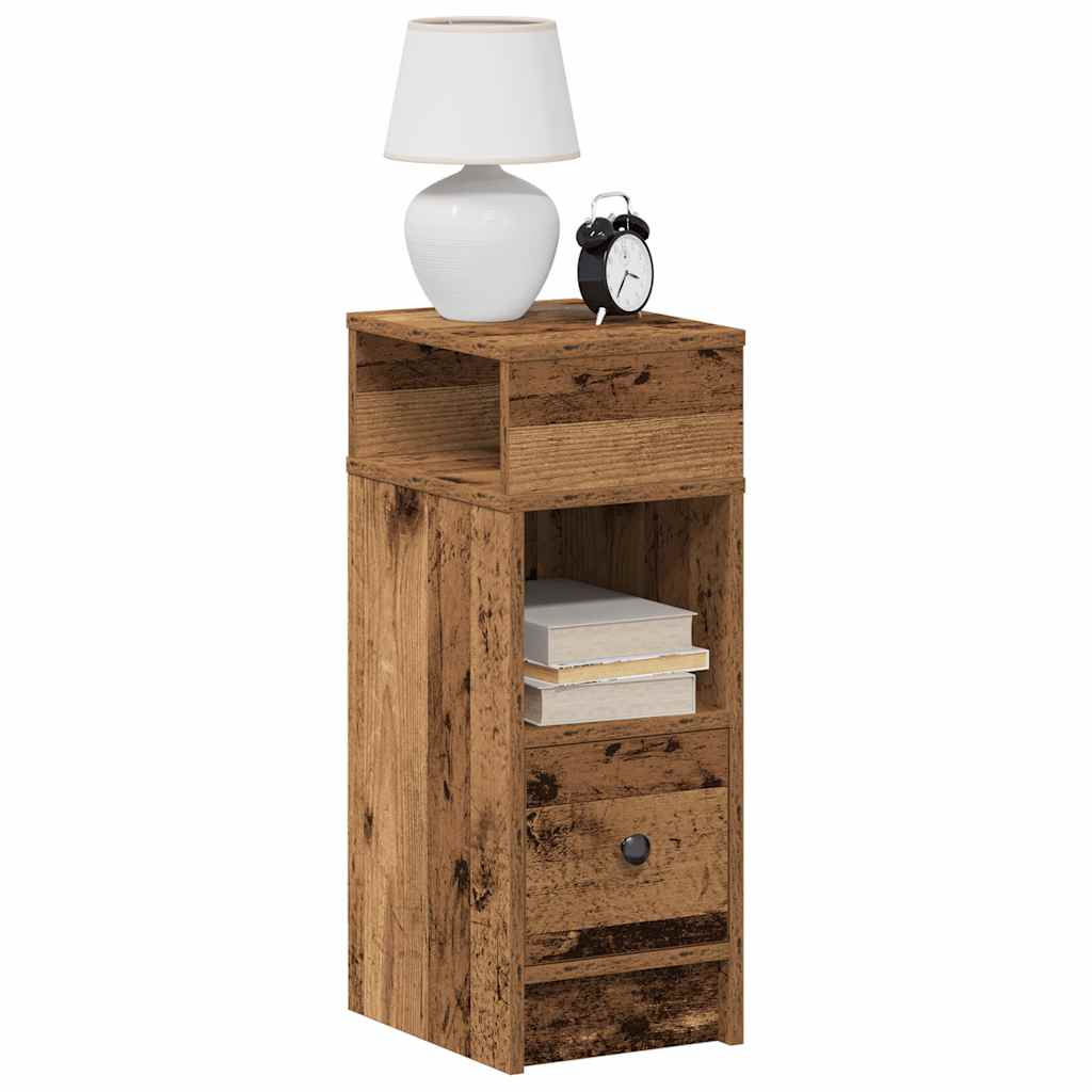 Bedside Cabinet With Drawer 25X31X66 Cm